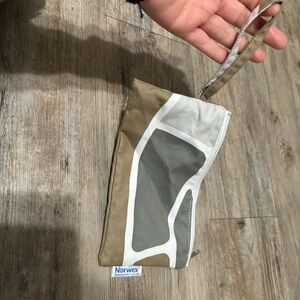Norwex Tan and Gray Accessory Pouch